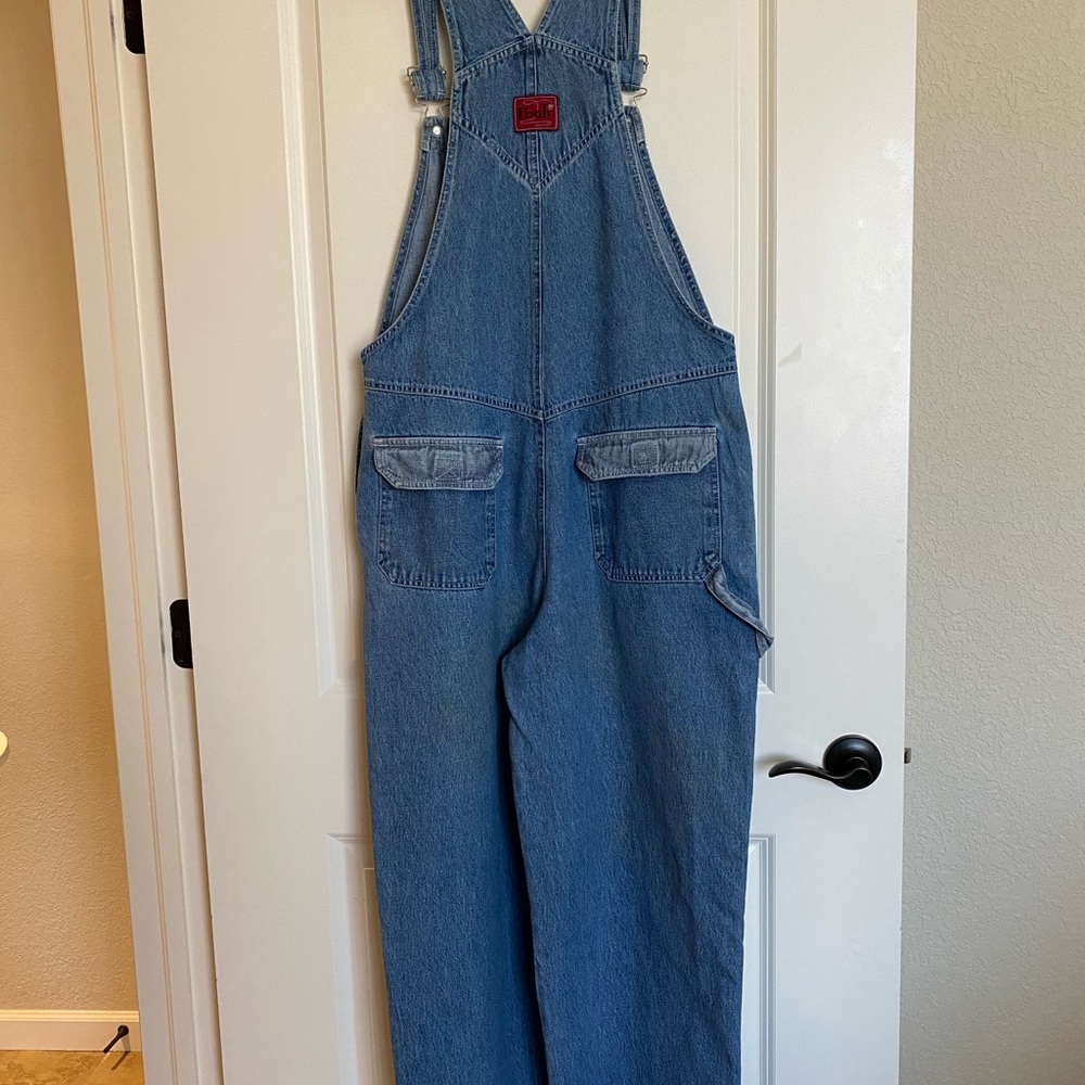SOLD Disney Winnie the Pooh Blue Denim Jean Overalls - Picture 3 of 12